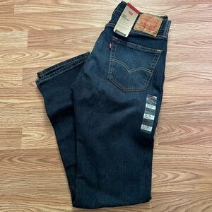 Levi's Men's 505 Regular Dark Indigo Straight Jeans 30x34